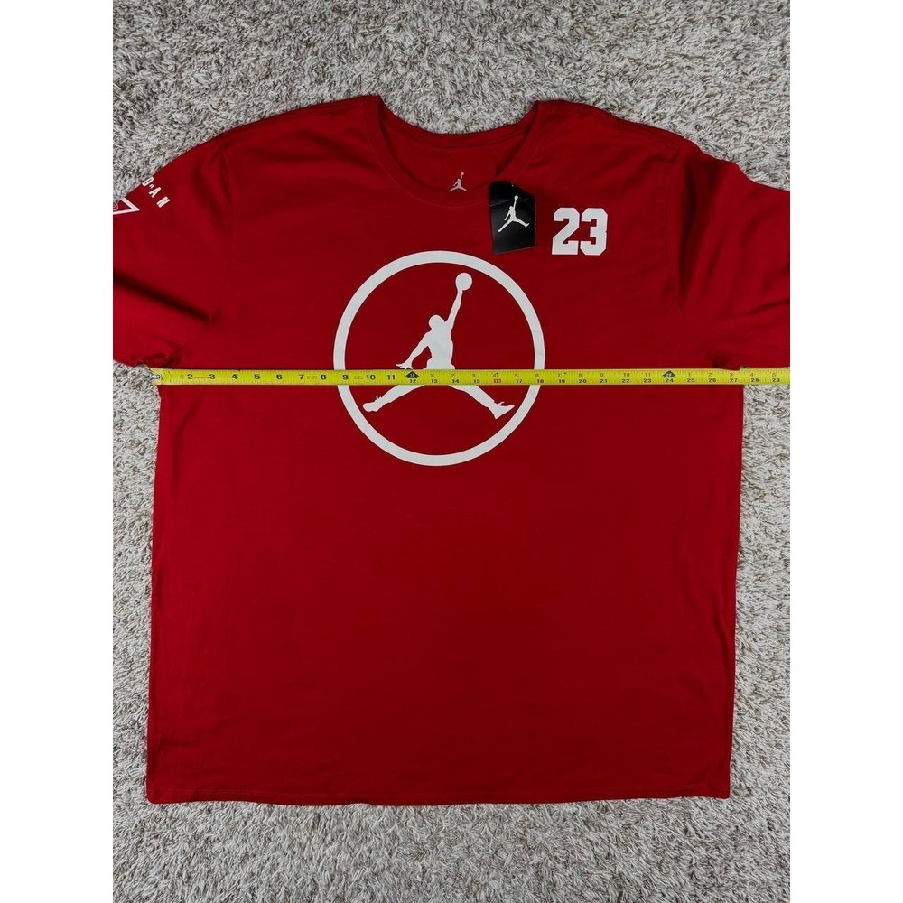 Nike Air Jordan Jumpman Long Sleeve T-Shirt Red Graphic Logo Men's 3XL NWT - Picture 7 of 13
